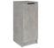 Armoire à Chaussures Gris Béton 30x35x70 Cm Bois Contreplaqué