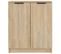 Armoire à Chaussures Chêne Sonoma 59x35x70 Cm Bois Contreplaqué