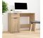 Bureau Chêne Sonoma 100x50x75 Cm Bois Contreplaqué