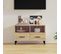 Meuble TV Chêne Sonoma 80x36x50 Cm Bois Contreplaqué