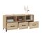 Meuble TV Chêne Sonoma 102x35x50 Cm Bois Contreplaqué