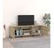 Meuble TV Chêne Sonoma 150x30x50 Cm Bois Contreplaqué