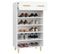 Armoire à Chaussures Blanc 60x35x105 Cm Bois Contreplaqué