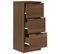 Buffets 2 Pièces Chêne Marron 30x30x70 Cm Bois Contreplaqué