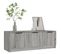 Meuble TV Sonoma Gris 102x35x36,5 Cm Bois Contreplaqué