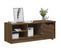 Meuble TV Chêne Marron 102x35,5x36,5 Cm Bois Contreplaqué