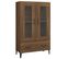 Buffet Chêne Marron 70x31x115 Cm Bois Contreplaqué