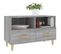 Meuble TV Sonoma Gris 80x36x50 Cm Bois Contreplaqué