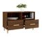 Meuble TV Chêne Marron 80x36x50 Cm Bois Contreplaqué