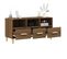 Meuble TV Chêne Marron 102x36x50 Cm Bois Contreplaqué