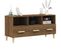 Meuble TV Chêne Marron 102x36x50 Cm Bois Contreplaqué