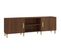 Meuble TV Chêne Marron 150x30x50 Cm Bois Contreplaqué