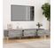 Meuble TV Sonoma Gris 150x34,5x30 Cm Bois Contreplaqué