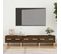 Meuble TV Chêne Marron 150x34,5x30 Cm Bois Contreplaqué