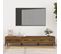 Meuble TV Chêne Marron 150x34,5x30 Cm Bois Contreplaqué