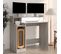 Bureau Et Lumières LED Sonoma Gris 97x45x90cm Bois Contreplaqué