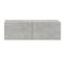 Meubles TV Muraux 4 Pièces Gris Béton 100x30x30 Cm