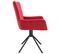 Chaises Pivotantes Salle À Manger 2 PCs Rouge Bordeaux Velours