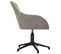 Chaise Pivotante De Bureau Gris Clair Velours