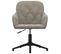 Chaise Pivotante De Bureau Gris Clair Velours