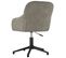 Chaise Pivotante De Bureau Gris Clair Velours