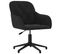 Chaise Pivotante De Bureau Noir Velours