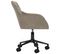 Chaise Pivotante De Bureau Gris Clair Velours