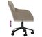 Chaise Pivotante De Bureau Gris Clair Velours