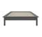 Cadre De Lit Gris 75x190 Cm Bois Pin Massif Petit Simple