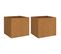 Jardinières 2 PCs 32x30x29 Cm Acier Corten