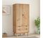 Armoire Otta 76,5x53x172 Cm Bois Massif De Pin