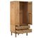 Armoire Otta 76,5x53x172 Cm Bois Massif De Pin