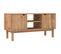 Meuble TV Otta 113,5x43x57 Cm Bois De Pin Massif