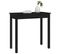 Table Console Noir 80x40x75 Cm Bois Massif De Pin