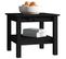 Table Basse Noir 45x45x40 Cm Bois Massif De Pin