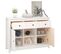 Buffet Blanc 100x35x74,5 Cm Bois Massif De Pin