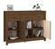 Buffet Marron Miel 100x35x74 Cm Bois Massif De Pin