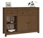 Buffet Marron Miel 100x35x74 Cm Bois Massif De Pin