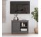 Meuble TV Gris 70x36,5x52 Cm Bois De Pin Massif