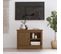 Meuble TV Marron Miel 70x36,5x52 Cm Bois De Pin Massif