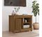 Meuble TV Marron Miel 70x36,5x52 Cm Bois De Pin Massif