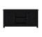 Meuble TV Noir 103x36,5x52 Cm Bois De Pin Massif