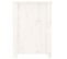 Meuble TV Blanc 103x36,5x52 Cm Bois De Pin Massif