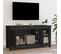 Meuble TV Noir 103x36,5x52 Cm Bois De Pin Massif