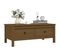 Table Basse Marron Miel 100x50x40 Cm Bois Massif De Pin