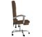 Fauteuil De Massage Inclinable De Bureau Marron Tissu