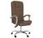 Fauteuil De Massage Inclinable De Bureau Marron Tissu