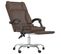 Fauteuil De Massage Inclinable De Bureau Marron Similicuir