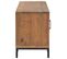 Meuble TV Marron 110x35x48 Cm Bois De Pin Massif