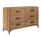 Buffet Marron 110x35x70 Cm Bois De Pin Massif